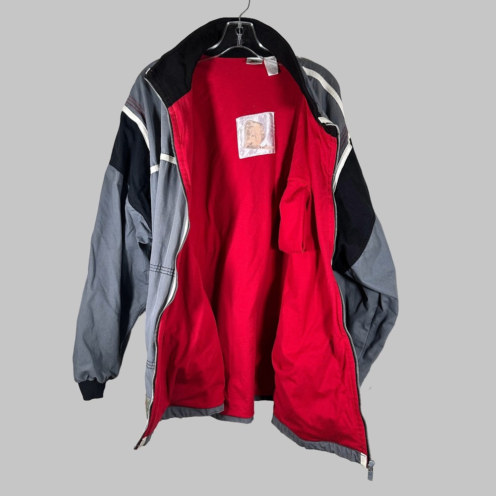 Vintage 90s Nike Air Jordan Legendary No 23 XL Gray Full Zip Jacket RN56323 - Picture 6 of 14
